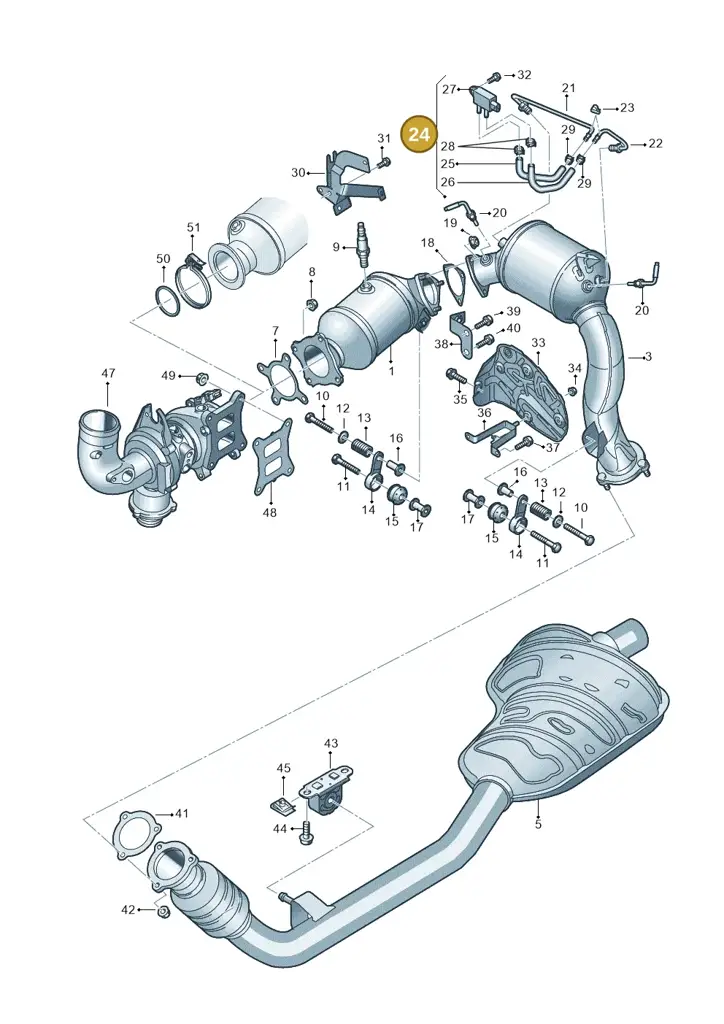 06N131551R — Audi Q8 (2018-2025) diagram 429253350, position 24