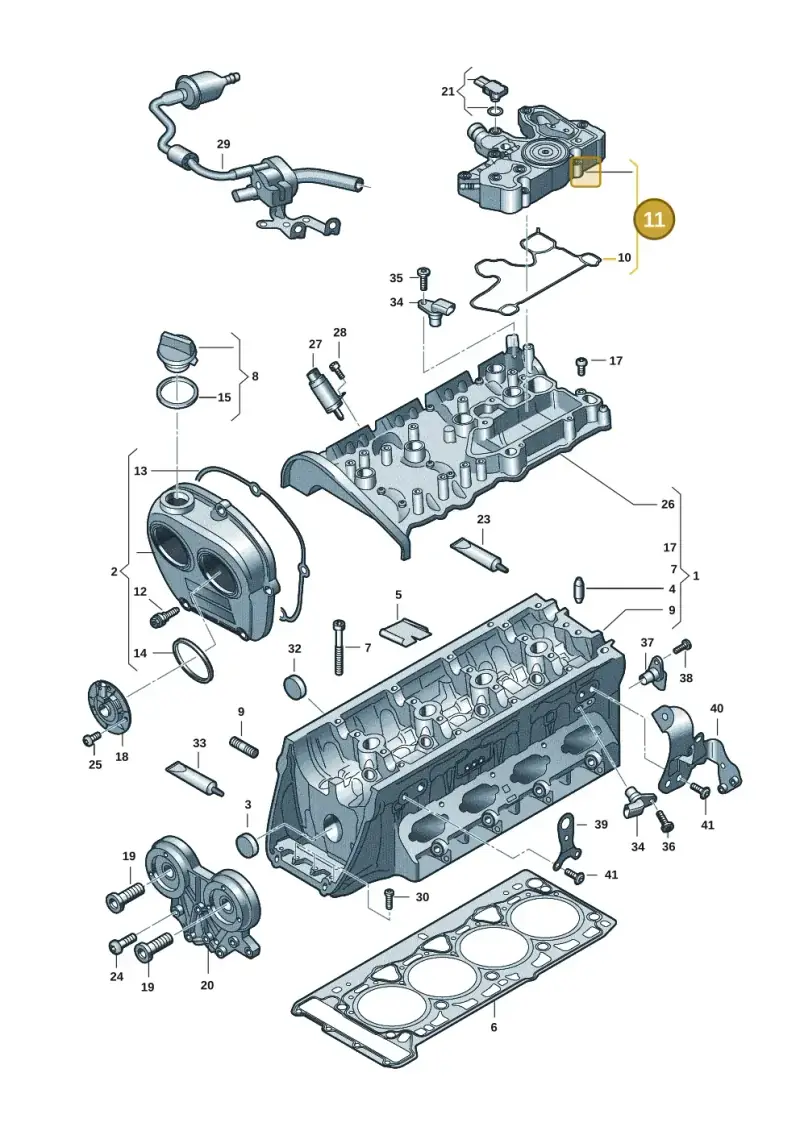 06Q103495C — Audi Q5 (2016-2025) diagram 849103032, position 11
