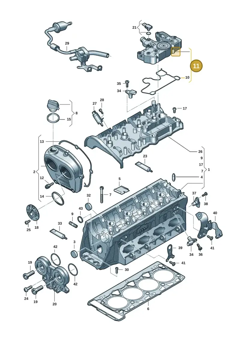 06Q103495F — Volkswagen Atlas Cross Sport (2023-) diagram 849103035, position 11