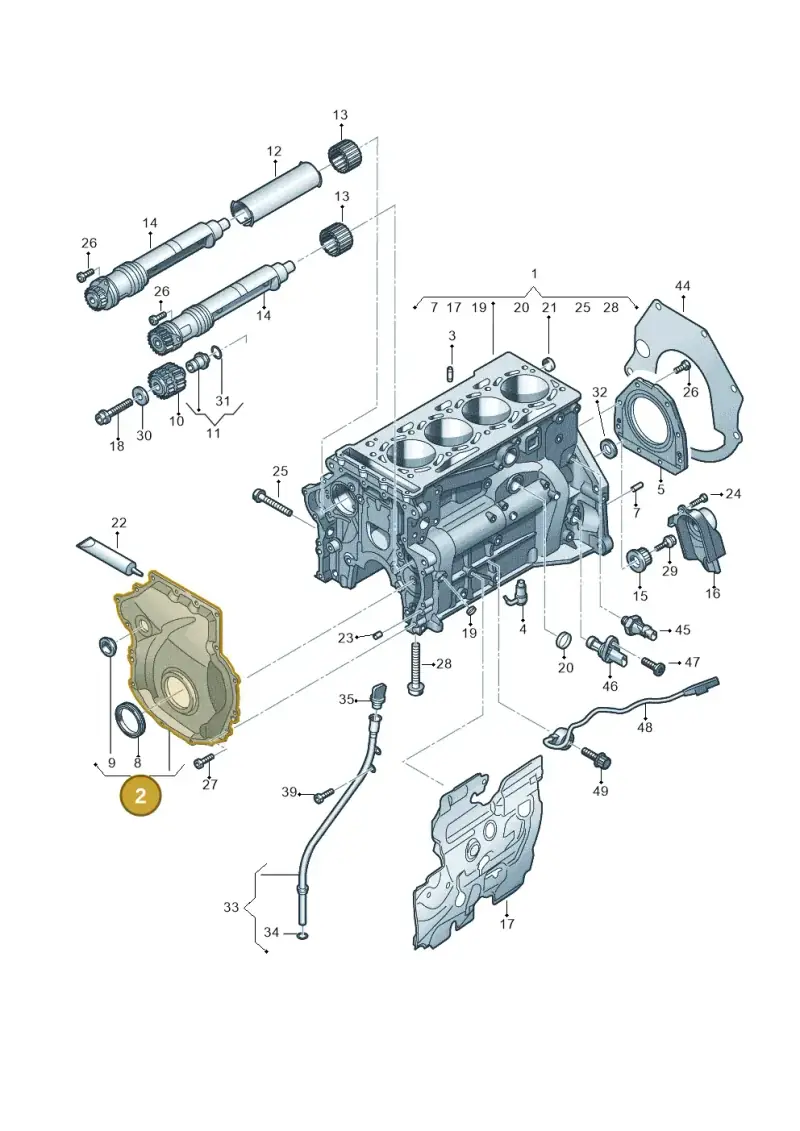 06Q109210 — Volkswagen Atlas Cross Sport (2023-) diagram 849103016, position 2