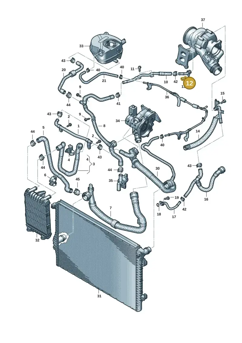 06Q121492 — Volkswagen T-Roc BlueMotion (2017-2024) diagram 596121059, position 12