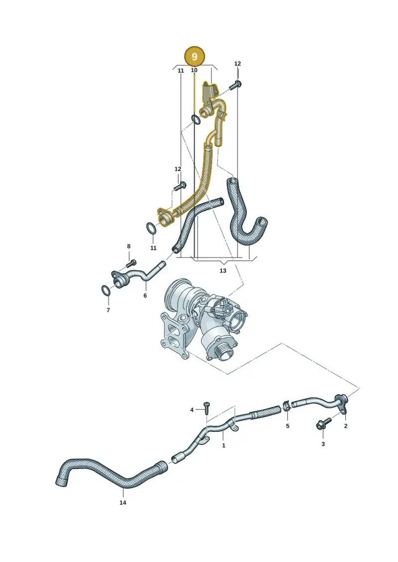 06Q121497F — Volkswagen Multivan (2021-) diagram 7t0121430, position 9