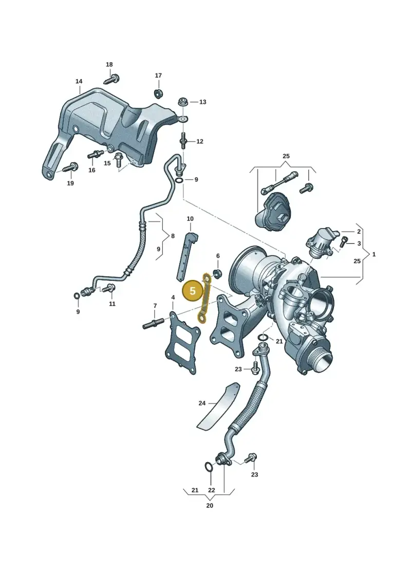 06Q145039B — Volkswagen Passat estate (2023-) diagram 884145251, position 5