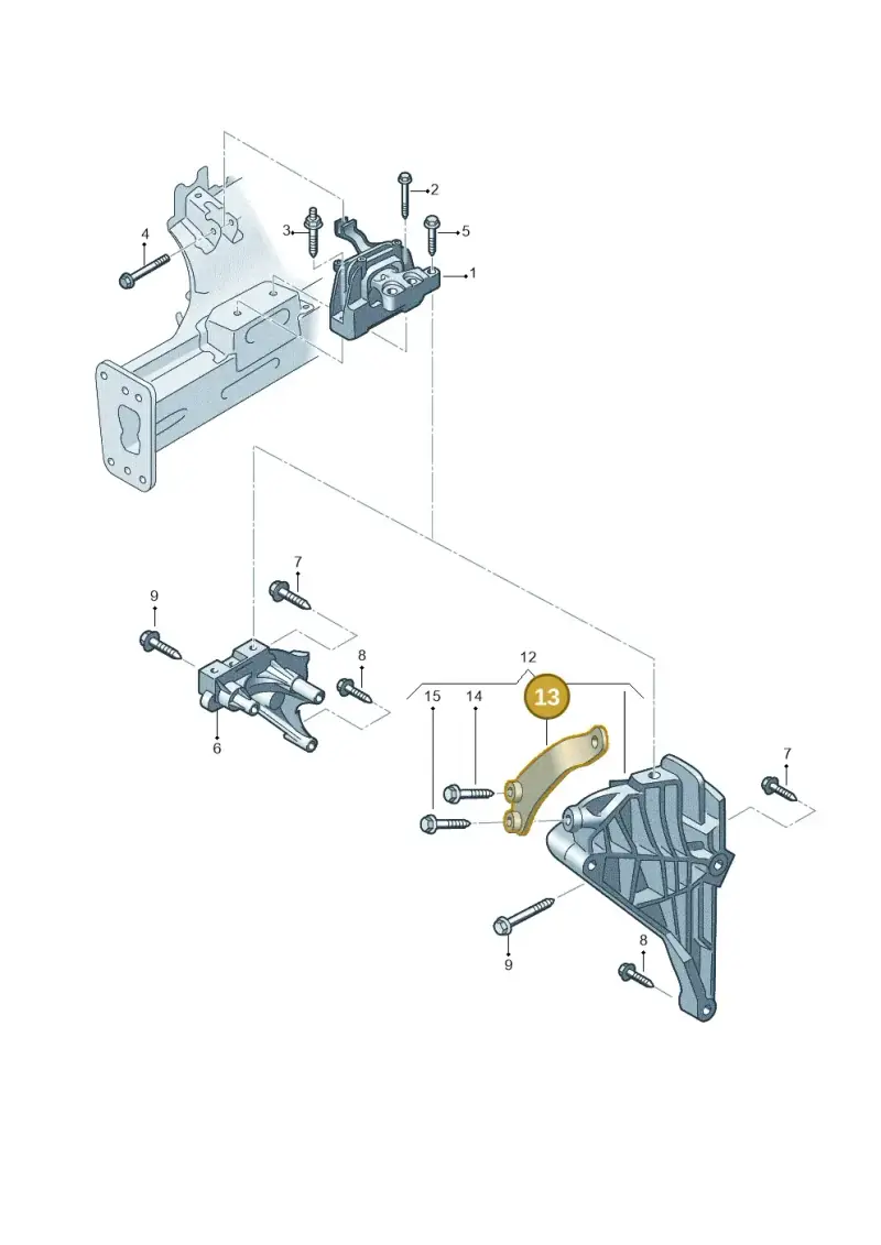 06Q199541A — Volkswagen Tiguan 2.0 4Motion (2017-2024) diagram 833199110, position 13
