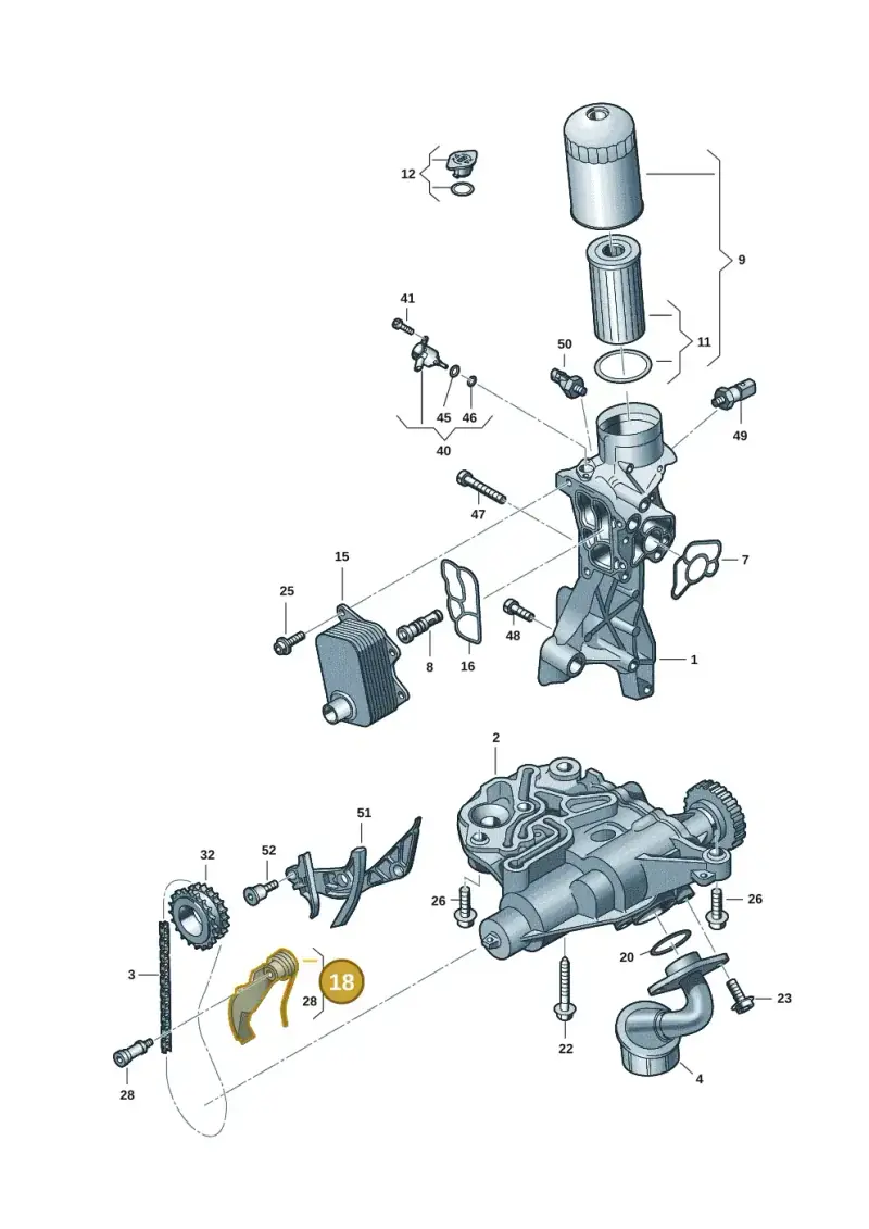 06R109507 — Audi A5 Limousine (2024-2025) diagram 849115015, position 18