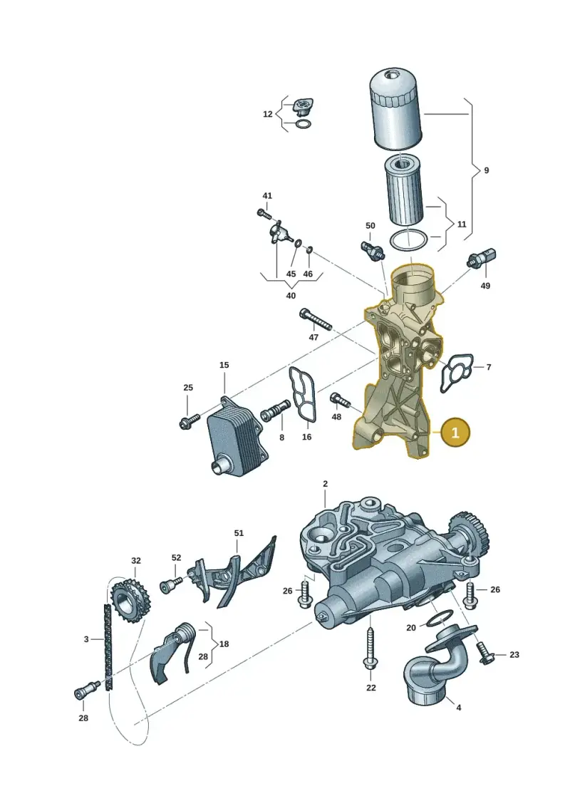 06R903143B — Audi A5 Limousine (2024-2025) diagram 849115015, position 1