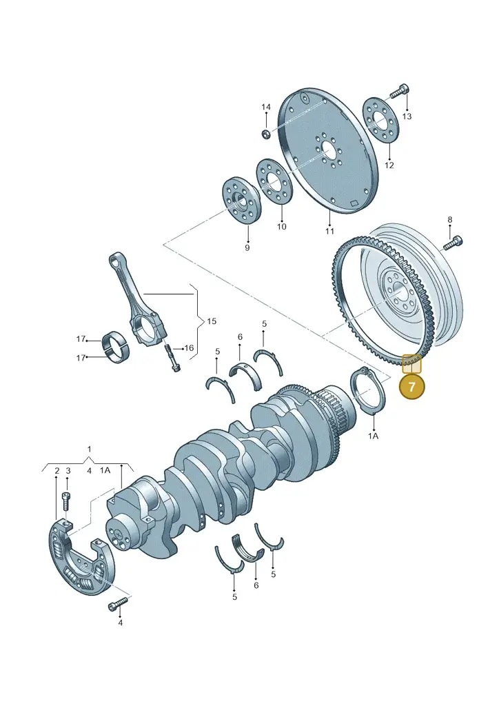 070105266P — Volkswagen Transp. caravelle (2008-2009) diagram 410105400, position 7