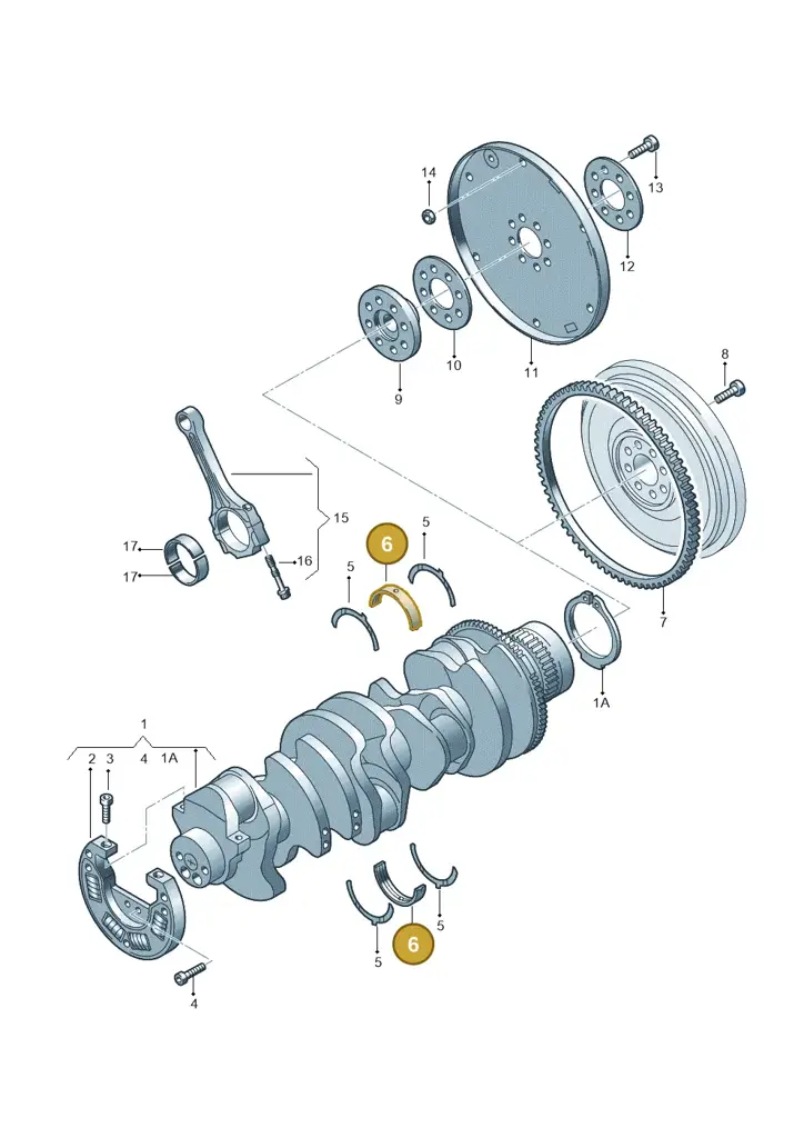 070105561C002 — Volkswagen Transp. caravelle (2008-2009) diagram 410105400, position 6