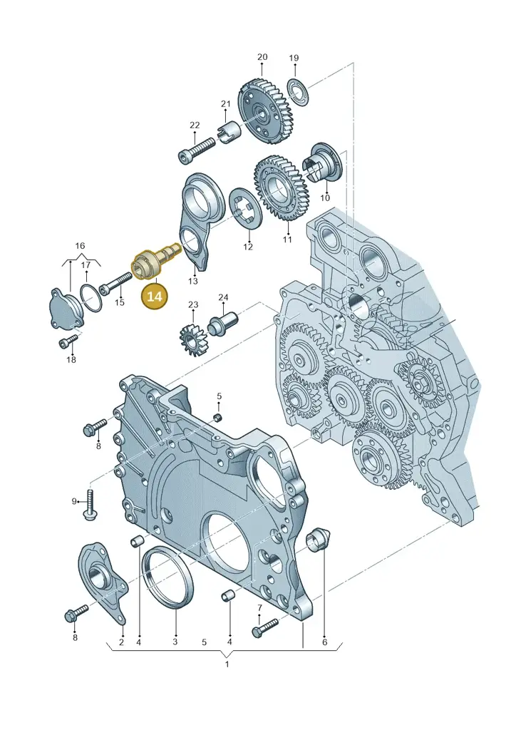 070109253 — Volkswagen Transp. caravelle (2008-2009) diagram 611109910, position 14