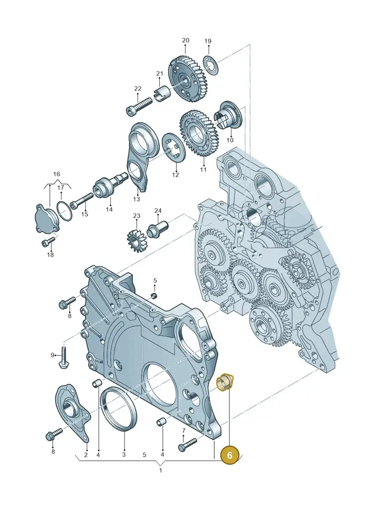 070109273 — Volkswagen Transp. caravelle (2008-2009) diagram 611109910, position 6