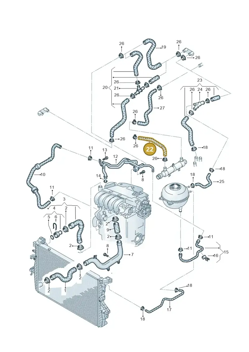 070121063A — Volkswagen TRANSPORTER/4MOTION    07 (2006-2007) diagram 479121530, position 22