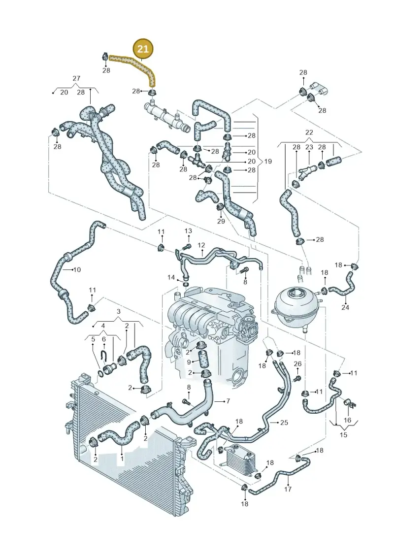 070121063A — Volkswagen Transp. caravelle (2008-2009) diagram 479121470, position 21
