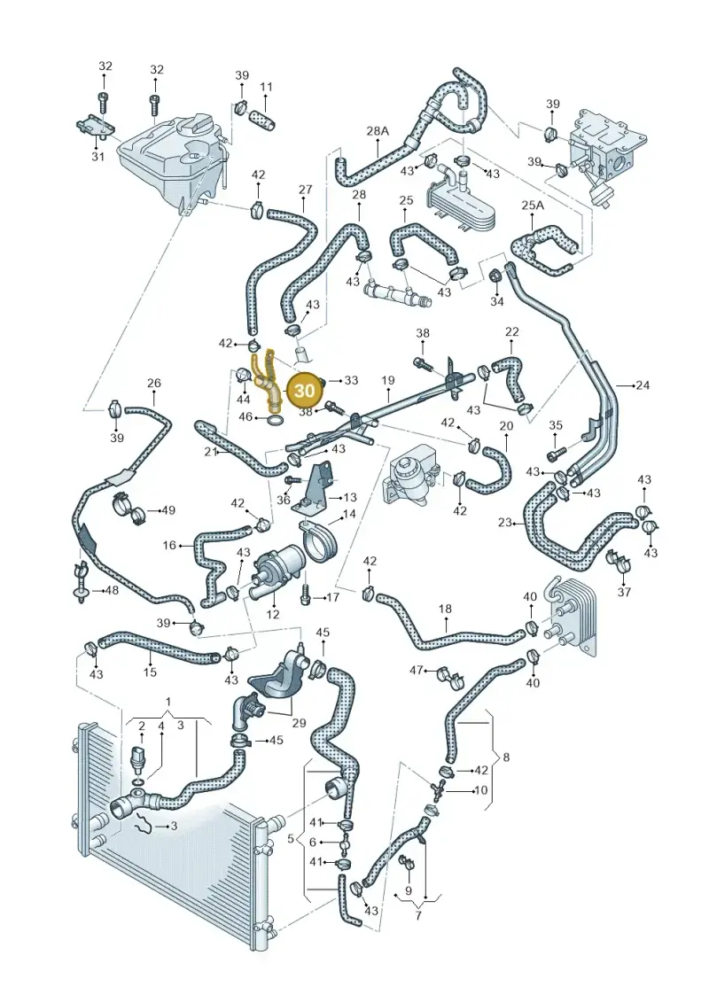 070121065D — Volkswagen Touareg (2005-2006) diagram 274121500, position 30