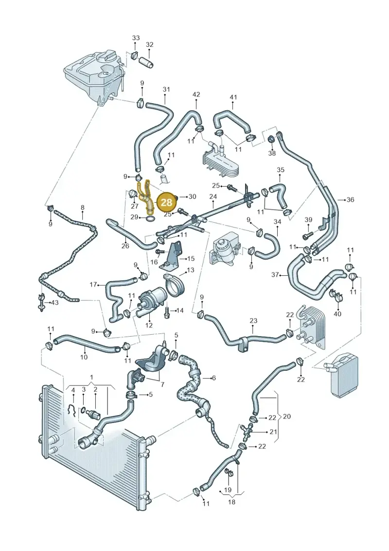 070121065D — Volkswagen Touareg                08> (2007-) diagram 478121510, position 28