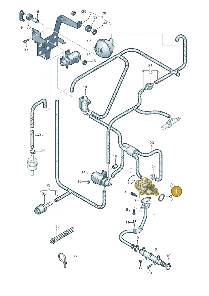 070128070E — Volkswagen Transp. caravelle (2008-2009) diagram 410131800, position 1