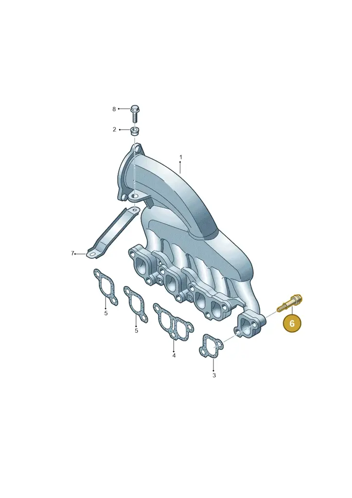 070128773A — Volkswagen Transp. caravelle (2008-2009) diagram 410129600, position 6