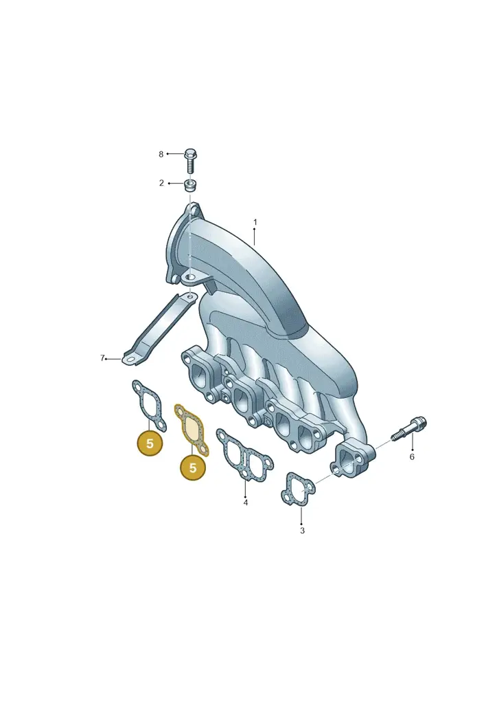 070129717C — Volkswagen Transp. caravelle (2008-2009) diagram 410129600, position 5