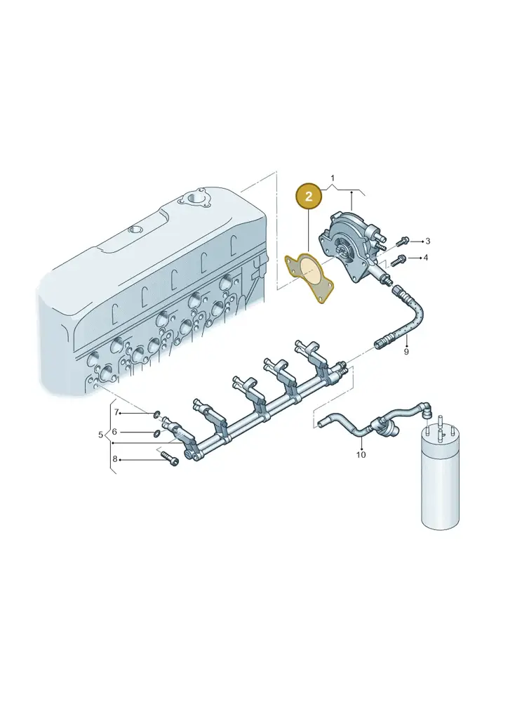 070145215 — Volkswagen Transp. caravelle (2008-2009) diagram 274127600, position 2