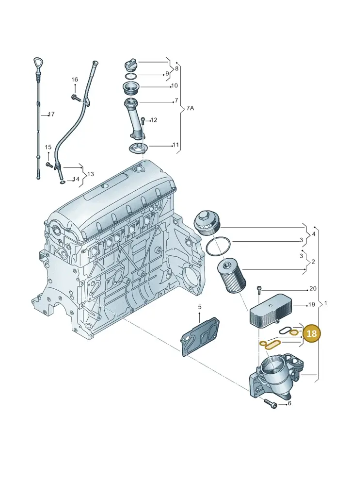 070198389 — Volkswagen Transp. caravelle (2008-2009) diagram 410115900, position 18