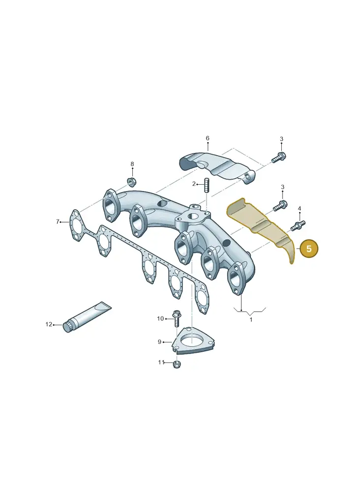 070253037A — Volkswagen Transp. caravelle (2008-2009) diagram 478253210, position 5
