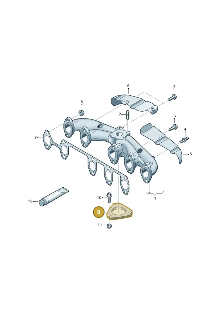 070253107 — Volkswagen Transp. caravelle (2008-2009) diagram 478253210, position 9