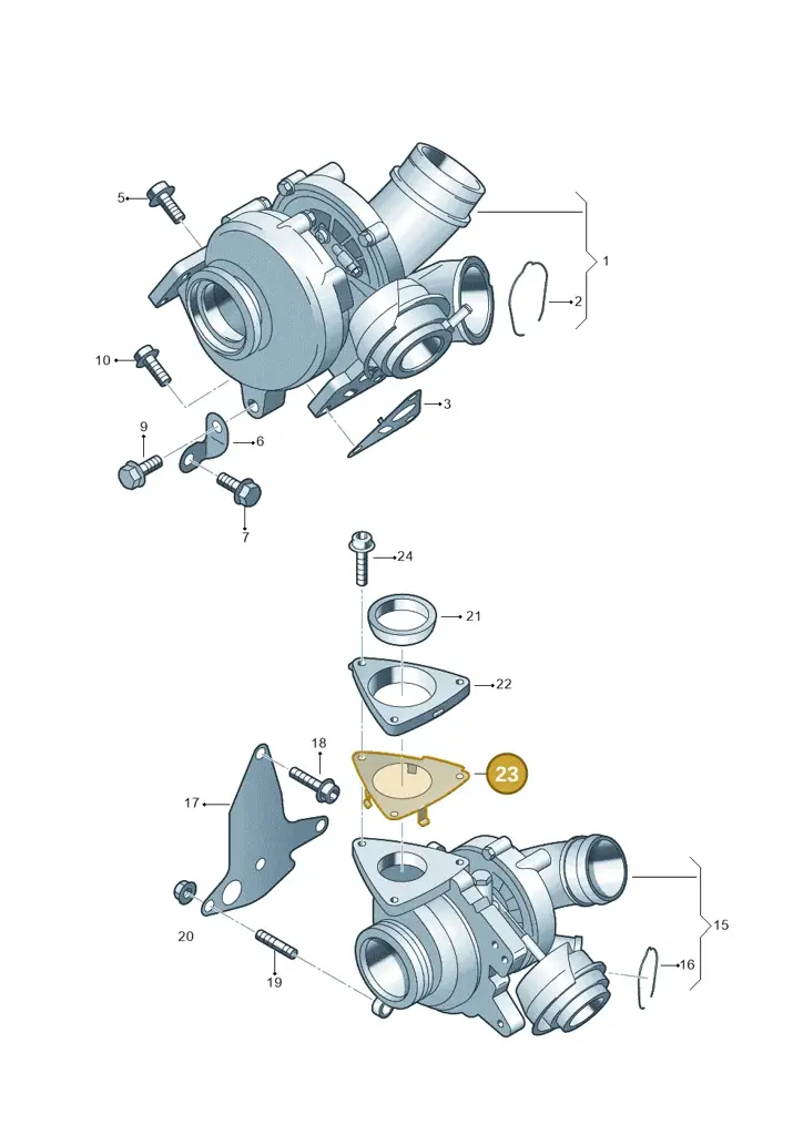 070253115 — Volkswagen Transp. caravelle (2008-2009) diagram 274145550, position 23