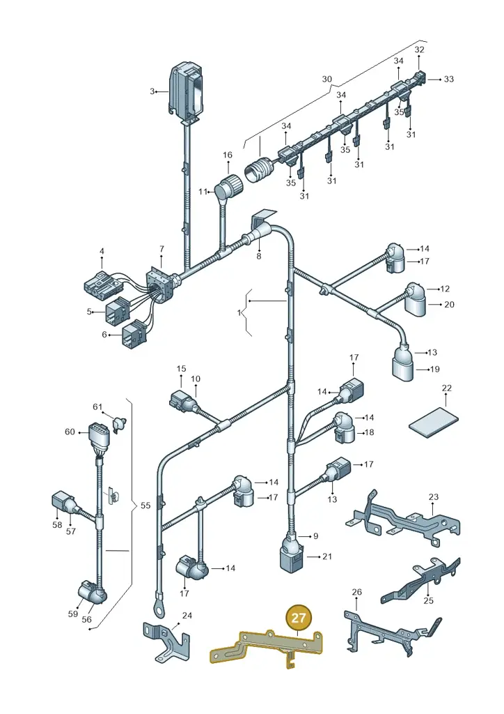 070971502G — Volkswagen Touareg 08> (2007-) diagram 274971120, position 27