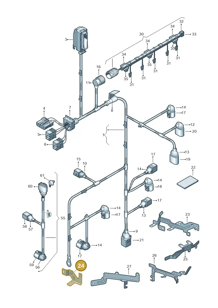 070971502H — Volkswagen Touareg 08> (2007-) diagram 274971120, position 24