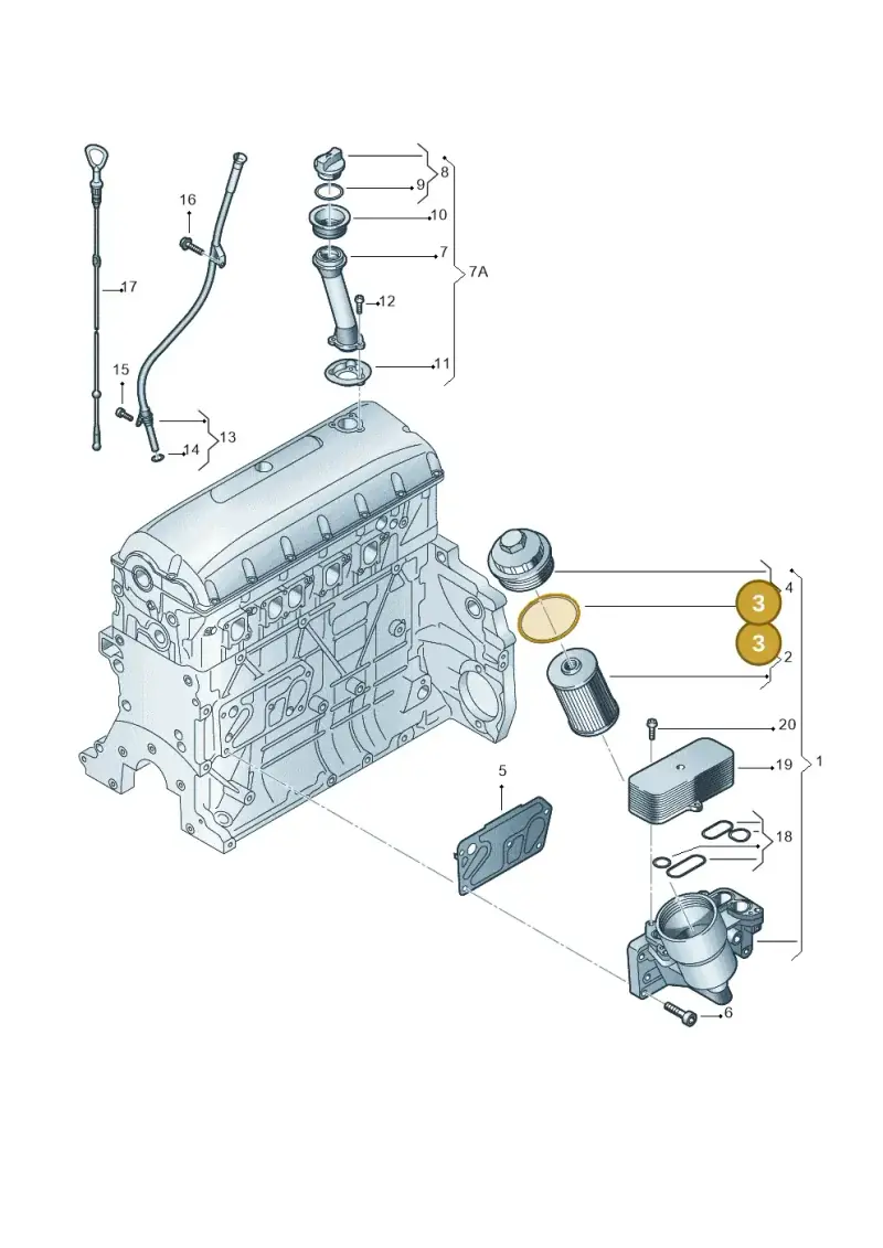 071115444 — Volkswagen Transp. caravelle (2008-2009) diagram 410115900, position 3