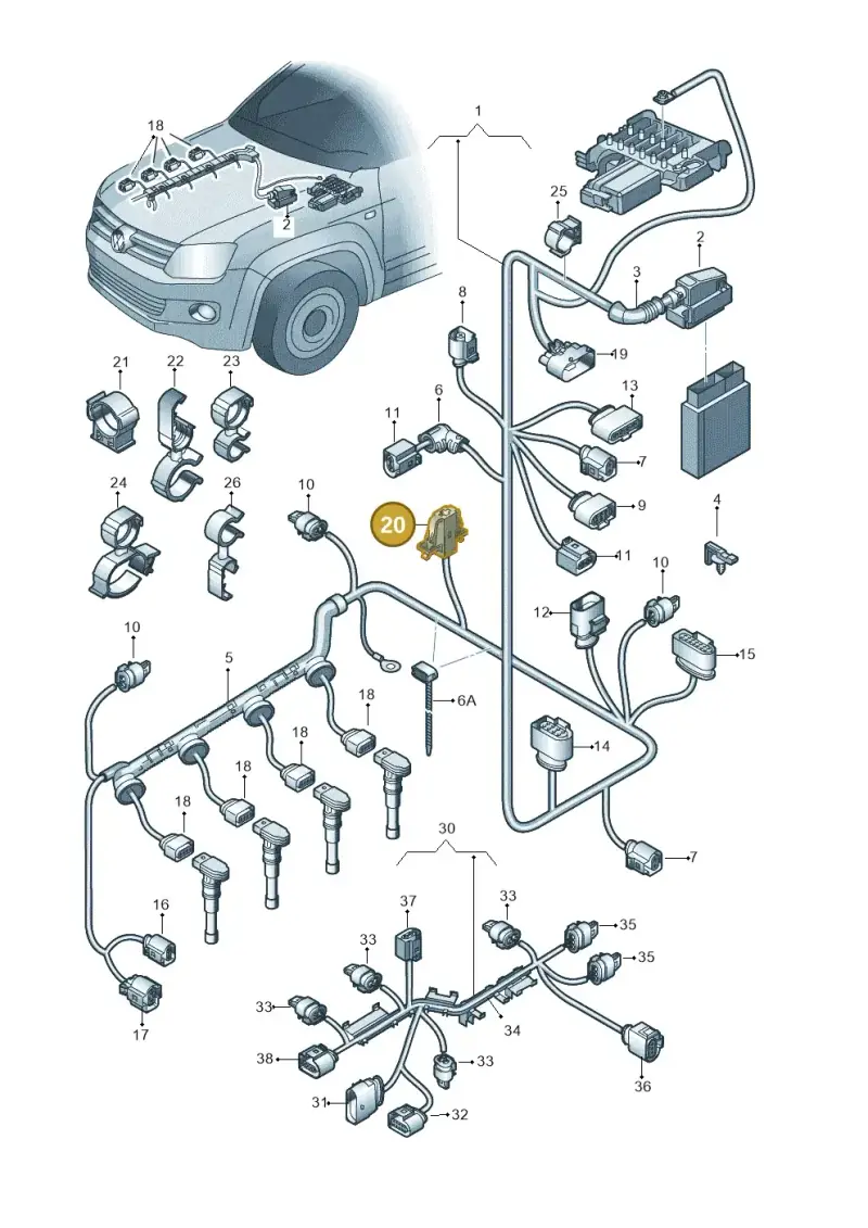 071973751 — Volkswagen Amarok twin cab (2016-2022) diagram 683971100, position 20
