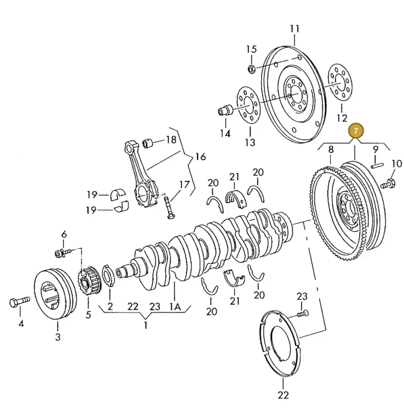 074105266M — Volkswagen LT, LT 4X4 (1996-2003) diagram 169105200, position 7