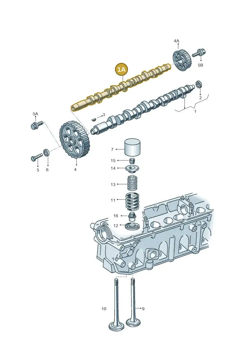074109101J — Volkswagen LT, LT 4X4 (2003-2006) diagram 117109200, position 1A