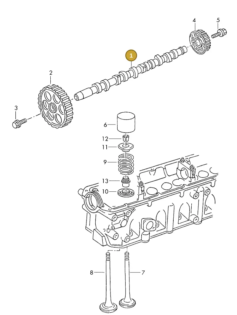 074109101J — Volkswagen DIES.-IND.-MOT.2,4>    81> (1981-) diagram 180109200, position 1