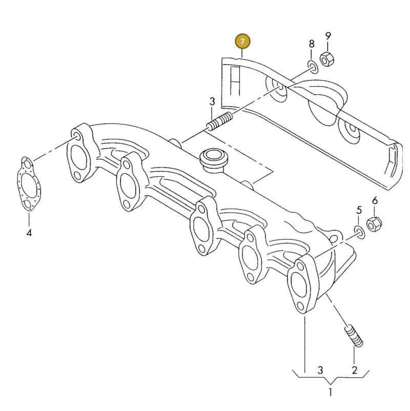074129597 — Volkswagen LT, LT 4X4 (2003-2006) diagram 176253300, position 7