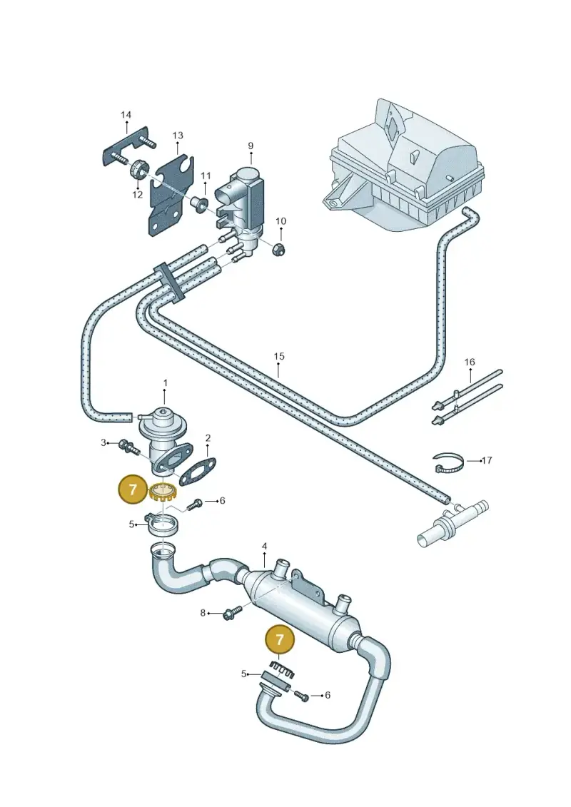 074131547A — Volkswagen GOLF PLUS              05> (2005-) diagram 420131500, position 7