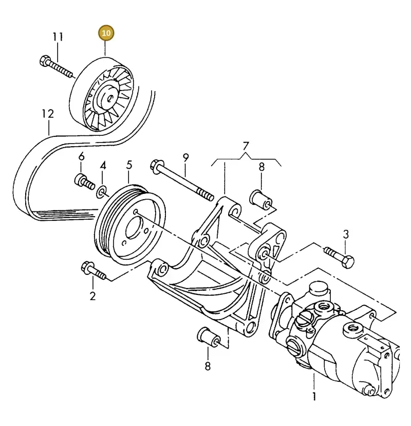 074145278E — Volkswagen LT, LT 4X4 (2003-2006) diagram 176145850, position 10