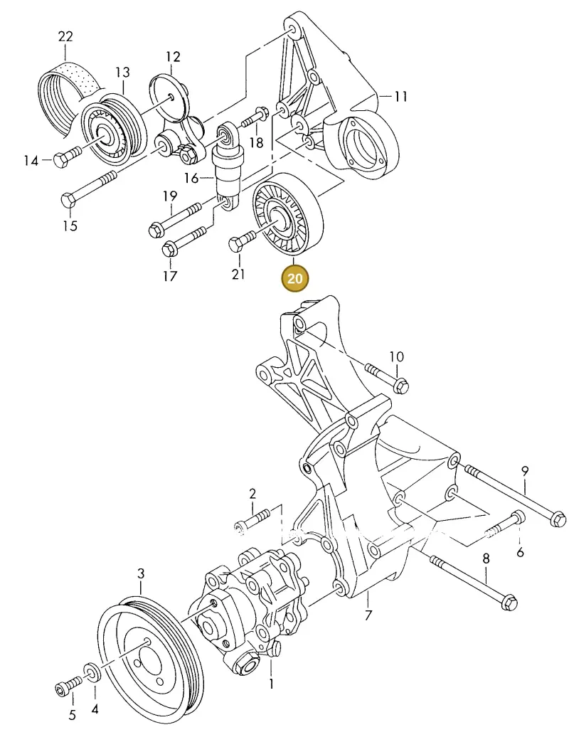 074145278E — Volkswagen LT, LT 4X4 (2003-2006) diagram 176145800, position 20