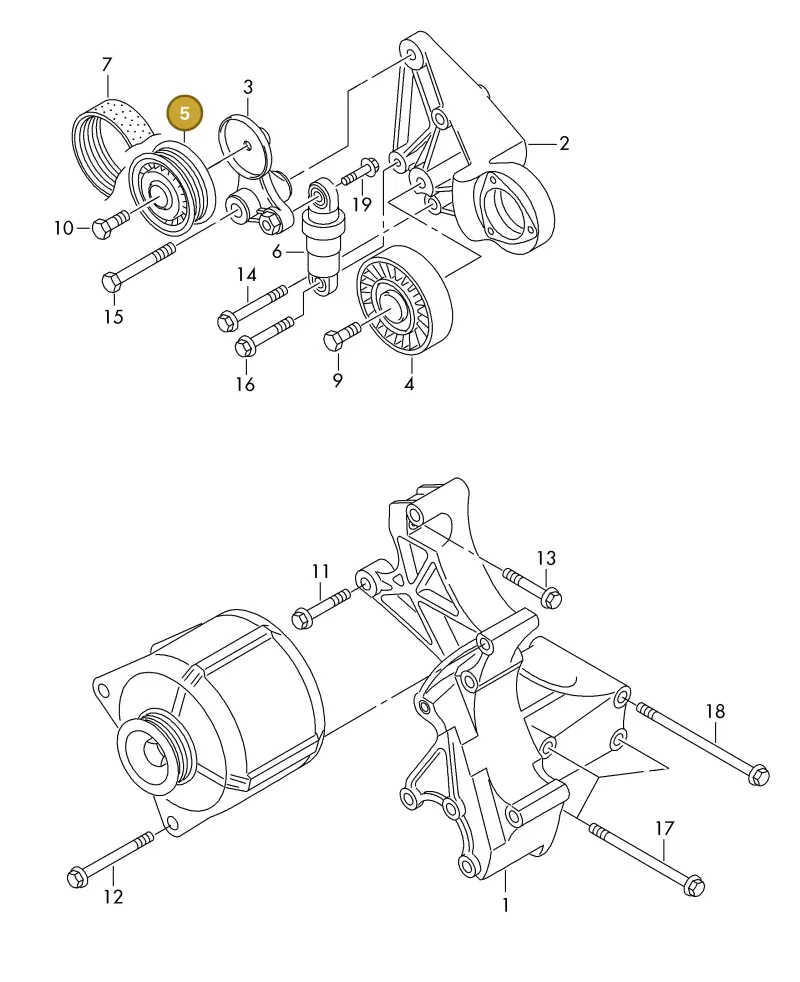 074145278F — Volkswagen LT, LT 4X4 (2003-2006) diagram 442903600, position 5