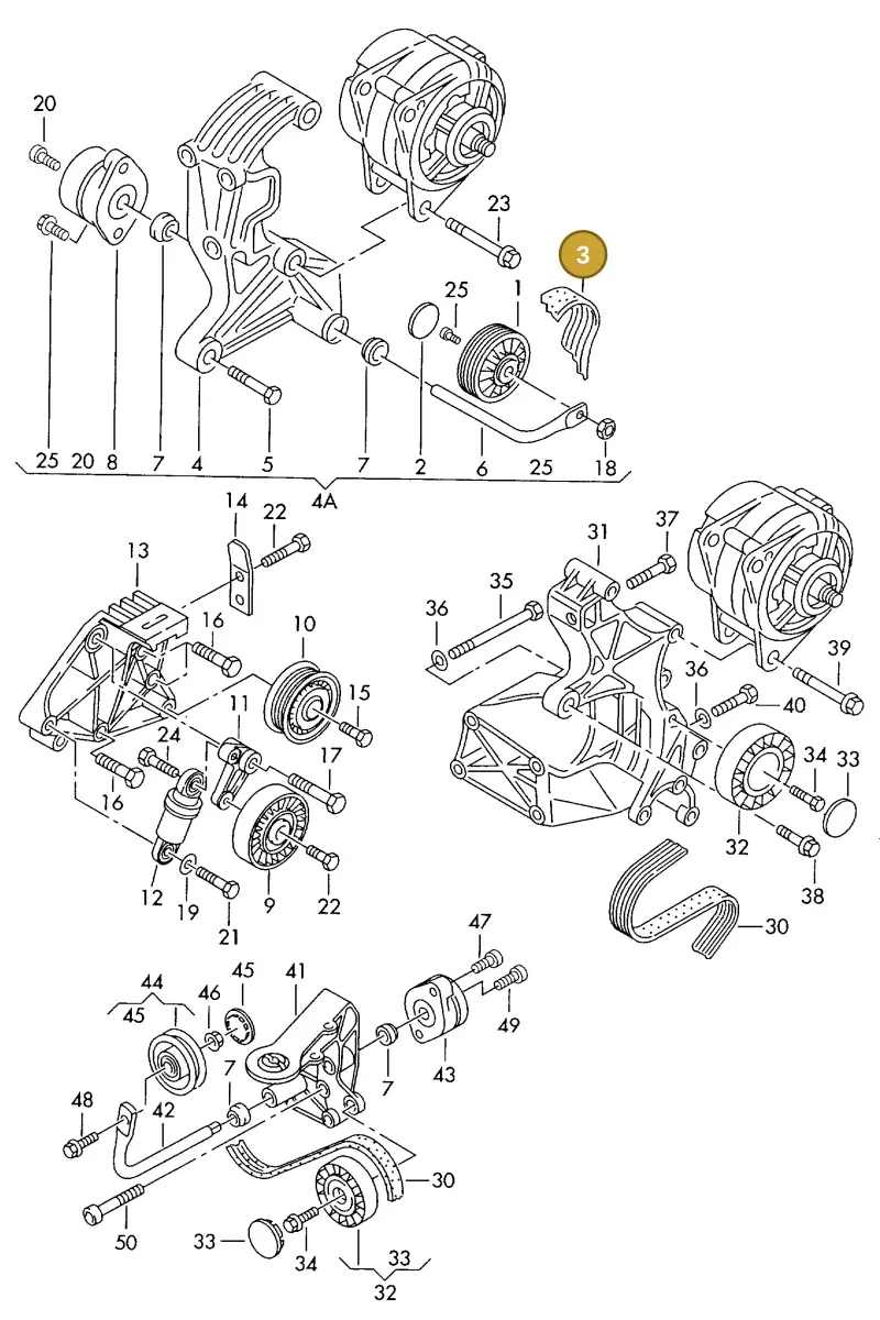 074145933AR — Volkswagen TRANSPORTER SYNCRO (1996-2003) diagram 230903500, position 3