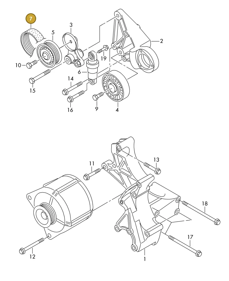 074145933AR — Volkswagen LT, LT 4X4 (1996-2003) diagram 442903600, position 7