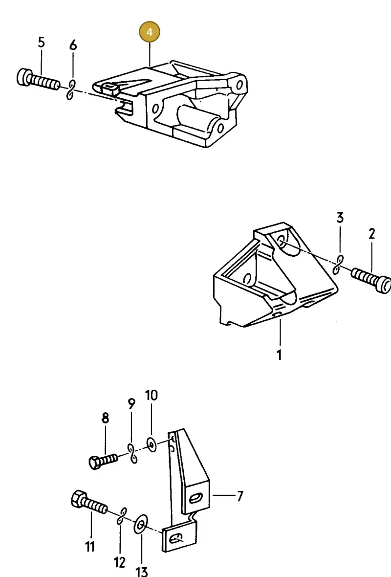 074199308 — Volkswagen DIES.-IND.-MOT.2,4>    81> (1981-) diagram 068079000, position 4