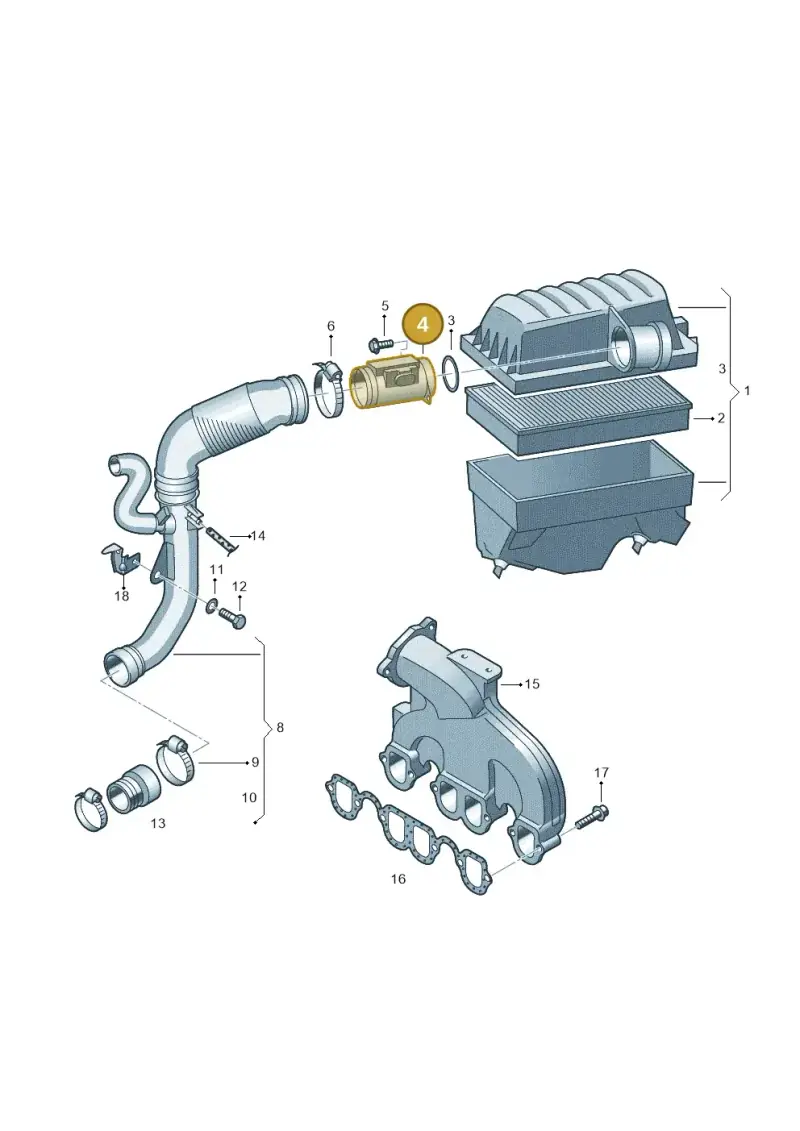 074906461B — Volkswagen Sharan (2008-2010) diagram 406129050, position 4