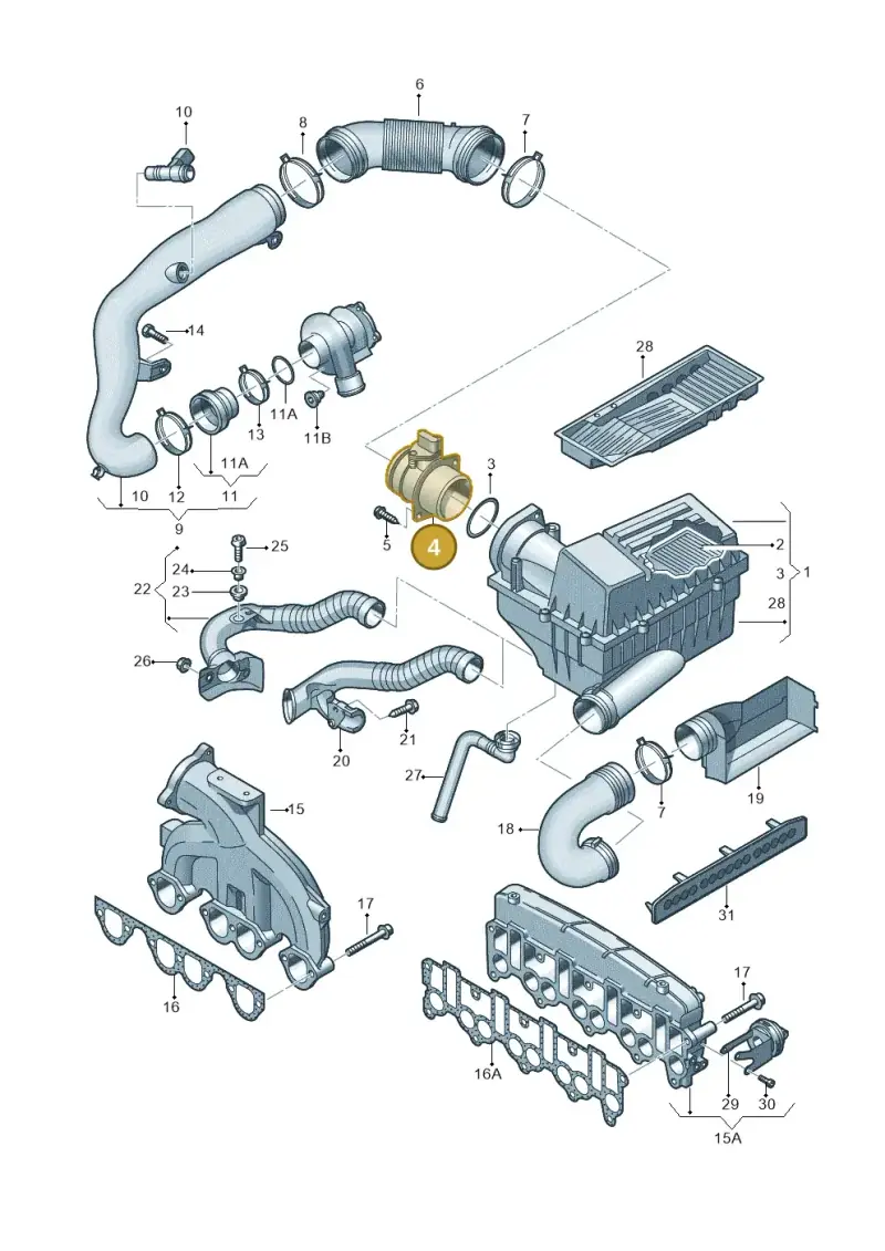 074906461B — Volkswagen Passat estate (2008-2011) diagram 656129500, position 4