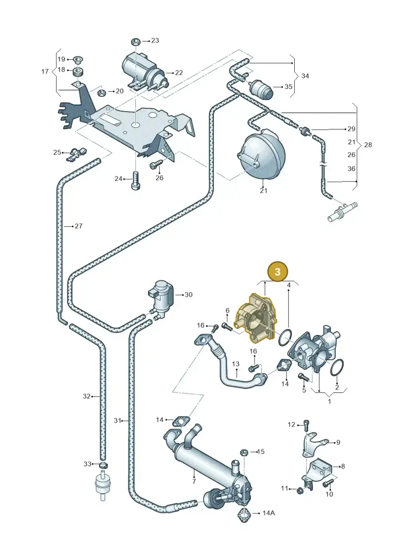 076128063A — Volkswagen Transp. caravelle (2008-2009) diagram 630131900, position 3