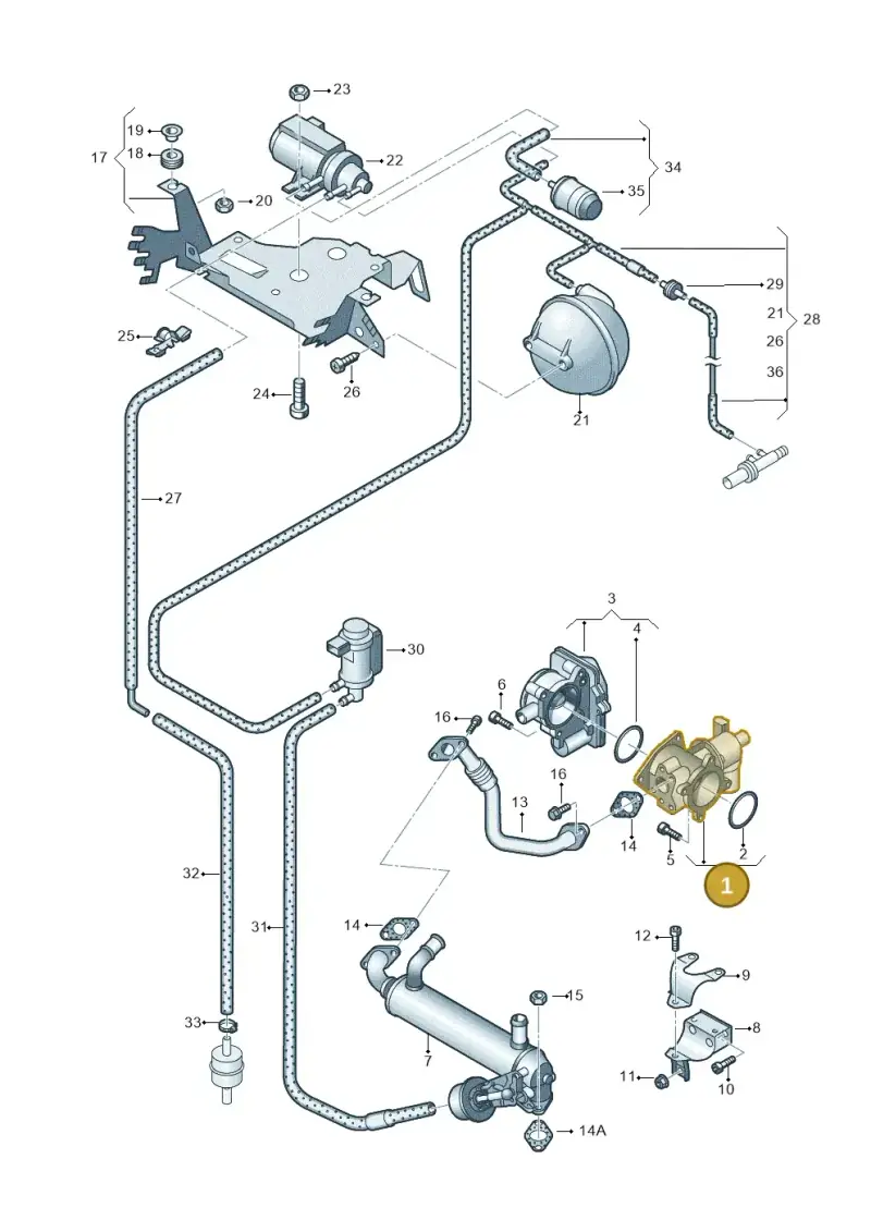 076131501B — Volkswagen Transp. caravelle (2008-2009) diagram 630131900, position 1