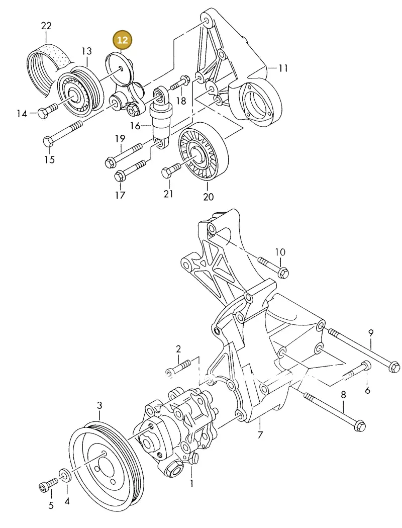 076145283 — Volkswagen LT, LT 4X4 (2003-2006) diagram 176145800, position 12