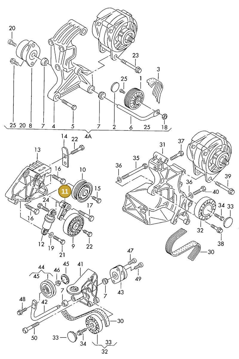 076145283 — Volkswagen Eurovan (1998-2003) diagram 230903500, position 11
