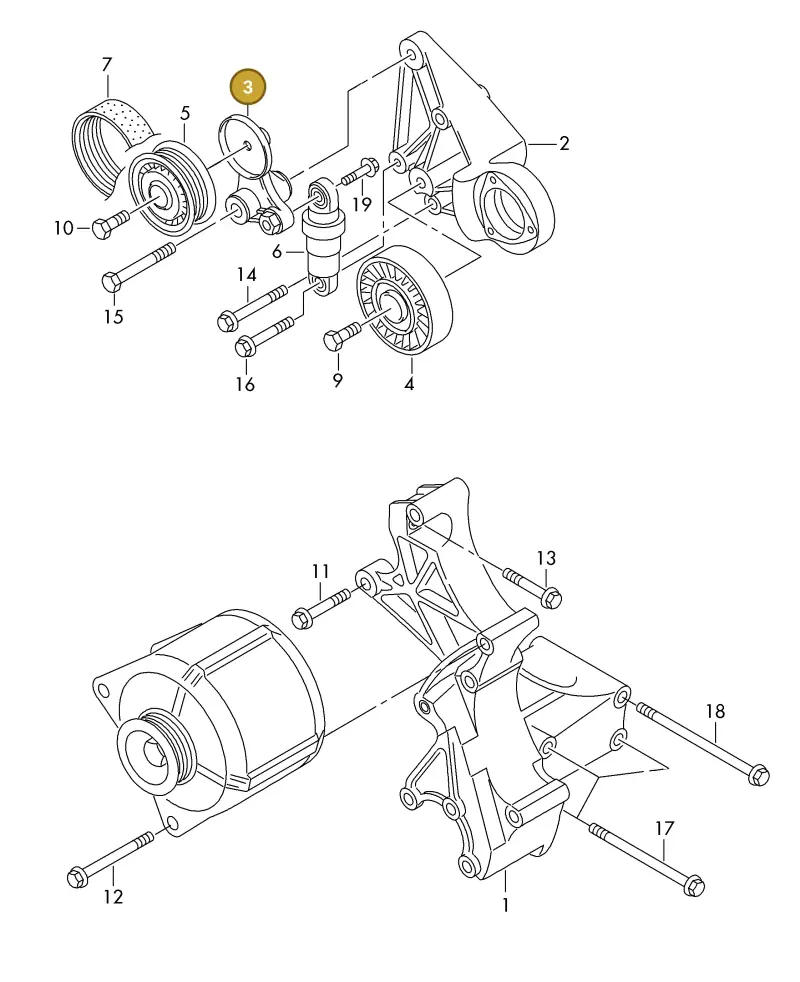 076145283 — Volkswagen LT, LT 4X4 (2003-2006) diagram 442903600, position 3