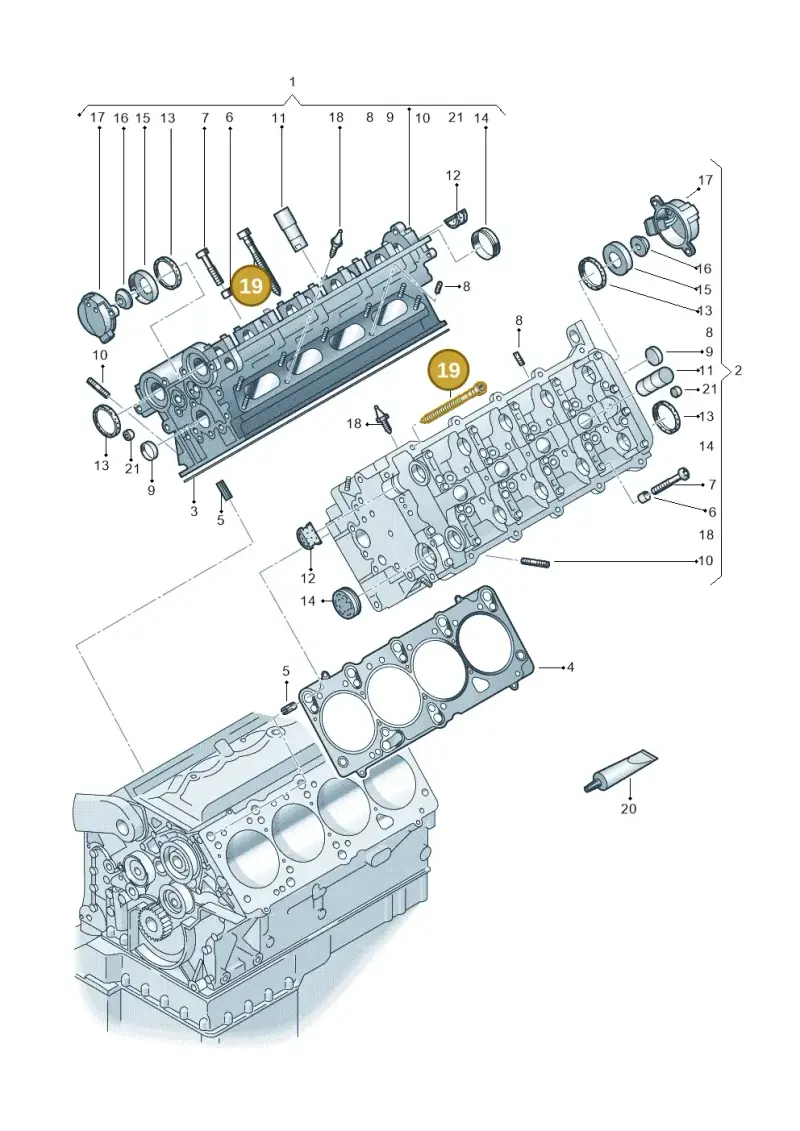 077103385D — Volkswagen Phaeton 4motion (2010-2016) diagram 274103500, position 19