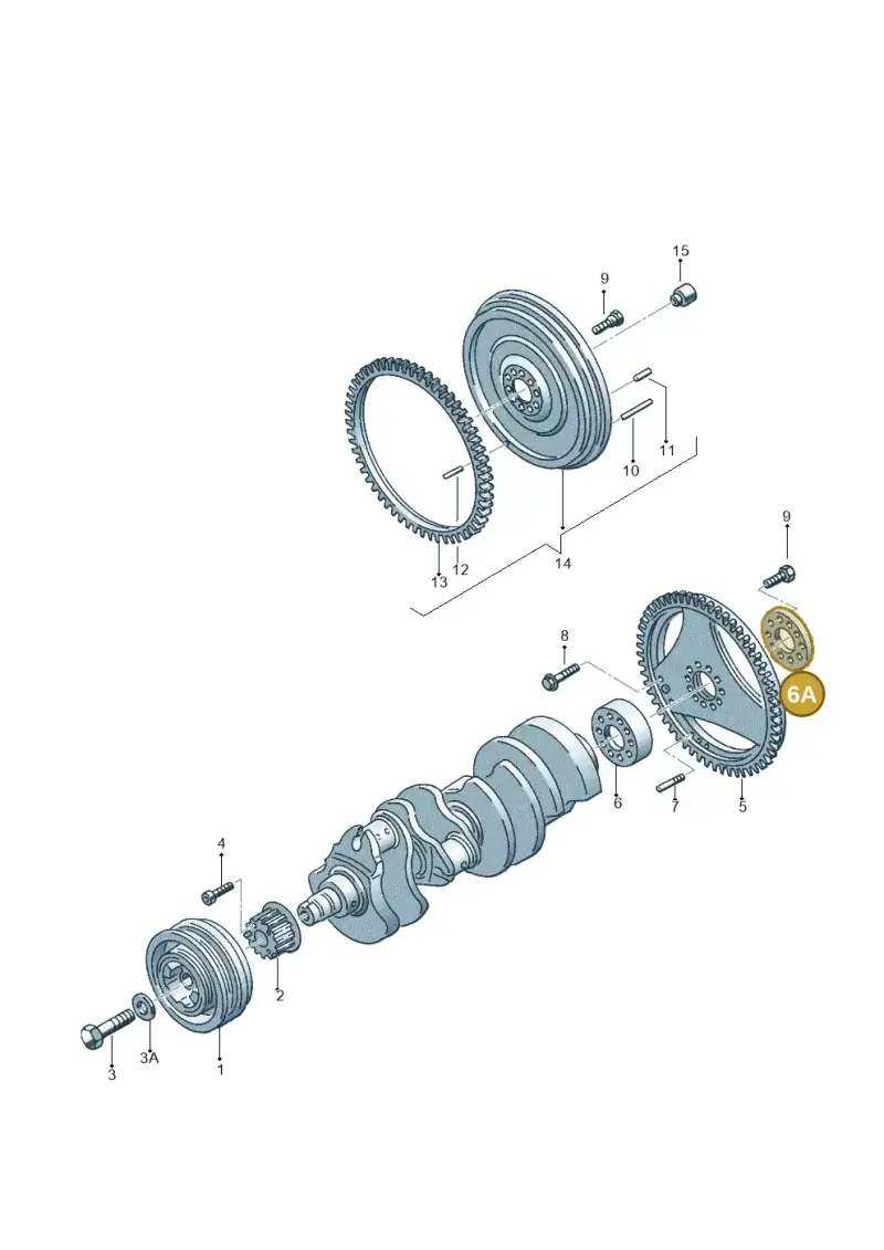 077105303H — Volkswagen Touareg (2005-2006) diagram 090005100, position 6A